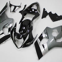 NT Aftermarket Injection ABS Plastic Fairing Fit for GSXR 1000 2003-2004 Black Gray N004
