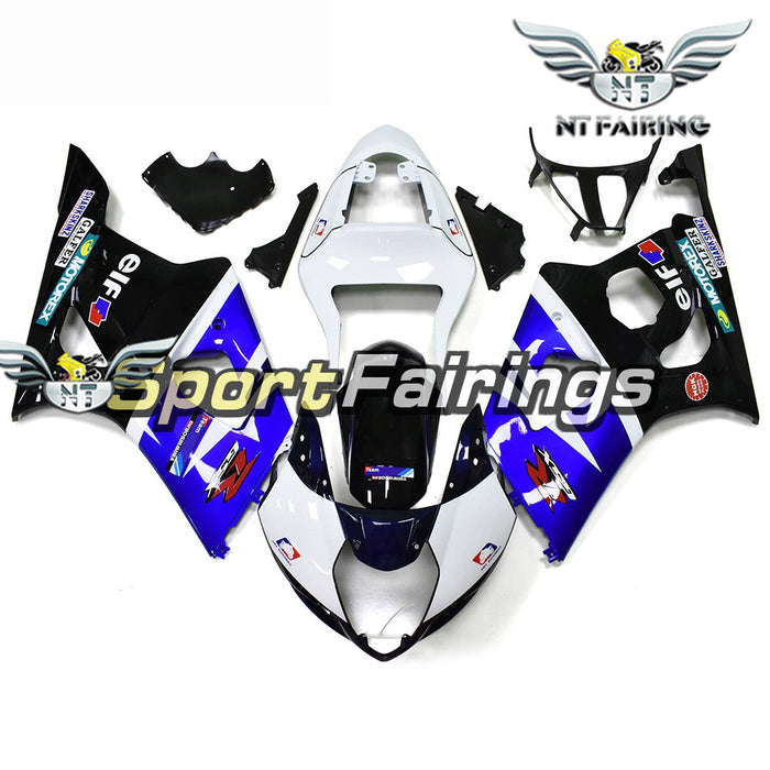 NT Aftermarket Injection ABS Plastic Fairing Fit for GSXR 1000 2003-2004 Blue White Black N012