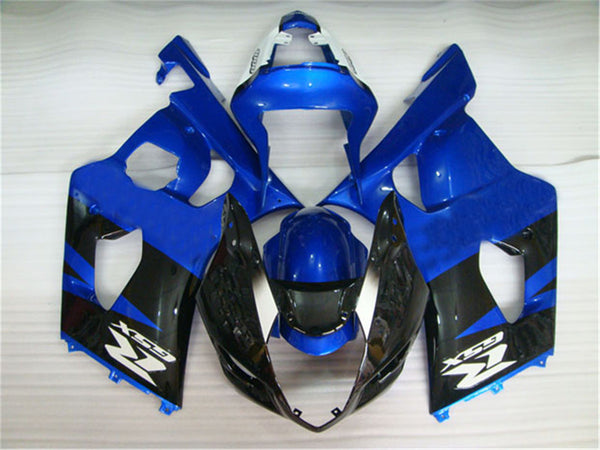 NT Aftermarket Injection ABS Plastic Fairing Fit for GSXR 1000 2003-2004 Black Blue N018