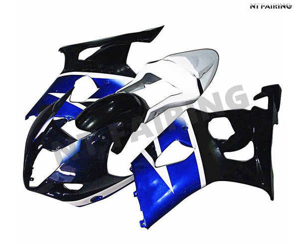 NT Aftermarket Injection ABS Plastic Fairing Fit for GSXR 1000 2003-2004 Blue White Black N033