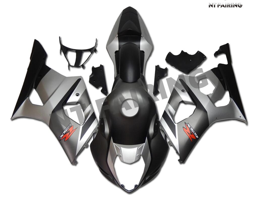 NT Fairing Fit for Suzuki 2003-2004 GSXR 1000 N002- Matte Black Gray | ABS Injection, US Stock
