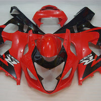 NT Aftermarket Injection ABS Plastic Fairing Fit for GSXR 600/750 2004-2005 Red Black N003