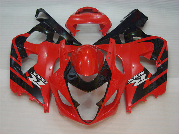 NT Aftermarket Injection ABS Plastic Fairing Fit for GSXR 600/750 2004-2005 Red Black N003