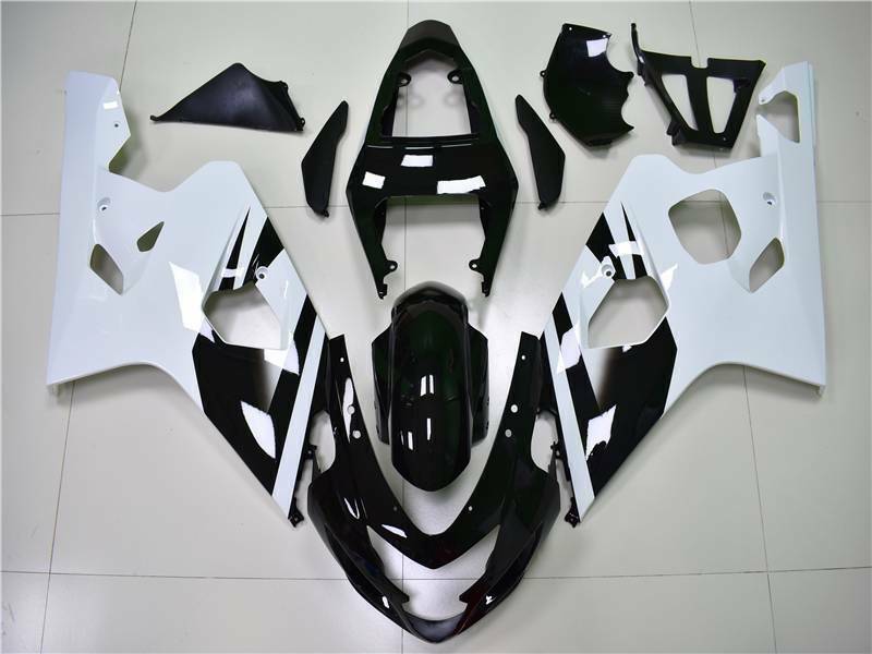 NT Fairing Fit for Suzuki 2004-2005 GSXR600/750 N034- White Black | ABS Injection