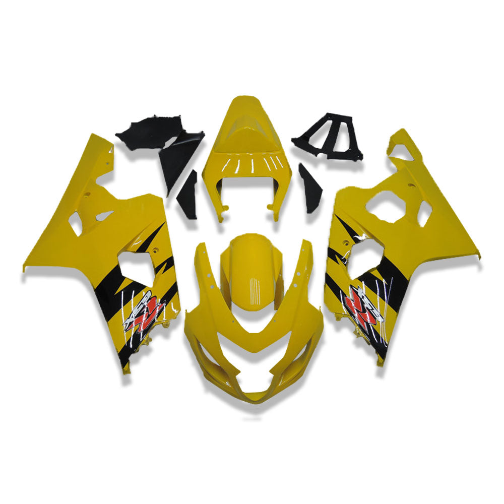 NT Fairing Fit for Suzuki 2004-2005 GSXR600/750 N072- Yellow Black | ABS Injection