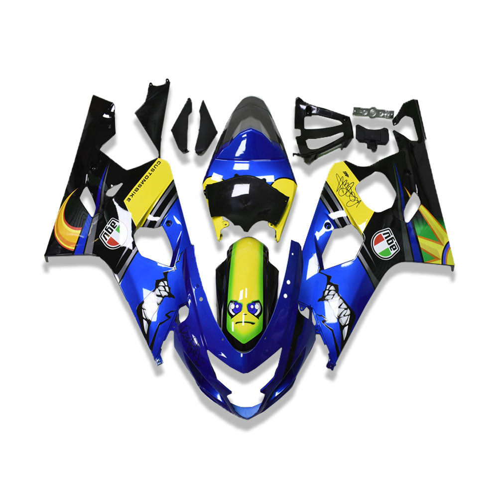 NT Fairing Fit for Suzuki 2004-2005 GSXR600/750 N081- Blue Shark | ABS Injection