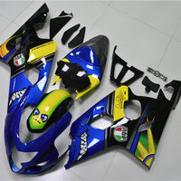 NT Aftermarket Injection ABS Plastic Fairing Fit for GSXR 600/750 2004-2005 Blue Shark N081
