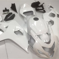 NT Aftermarket Injection ABS Plastic Fairing Fit for GSXR 600/750 2004-2005 Glossy White N014