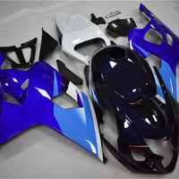 US STOCK NT Aftermarket Injection ABS Plastic Fairing Fit for GSXR 600/750 2004-2005 Blue White N024 Available in CA
