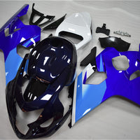 US STOCK NT Aftermarket Injection ABS Plastic Fairing Fit for GSXR 600/750 2004-2005 Blue White N024 Available in CA