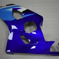 US STOCK NT Aftermarket Injection ABS Plastic Fairing Fit for GSXR 600/750 2004-2005 Blue White N024 Available in CA
