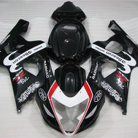 MS Injection Kit Gloss Black Fairing Fit for  2004 2005 GSXR 600 750 without tank cover
