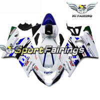 NT Aftermarket Injection ABS Plastic Fairing Fit for GSXR 600/750 2004-2005 Blue White N092