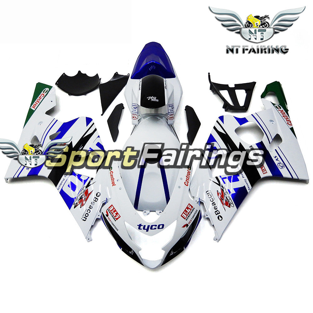 NT Fairing Fit for Suzuki 2004-2005 GSXR600/750 N092- Blue White | ABS Injection