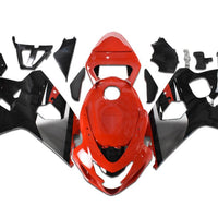 NT Aftermarket Injection ABS Plastic Fairing Fit for GSXR 600/750 2004-2005 Red Black N094