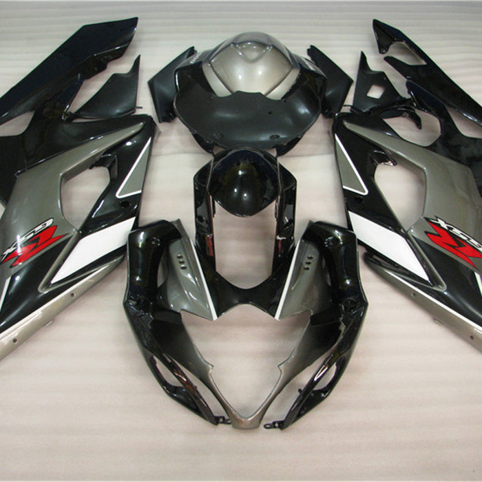 NT Aftermarket Injection ABS Plastic Fairing Fit for GSXR 1000 2005-2006 Black Gray N004