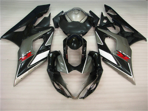 NT Aftermarket Injection ABS Plastic Fairing Fit for GSXR 1000 2005-2006 Black Gray N004