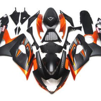 NT Aftermarket Injection ABS Plastic Fairing Fit for GSXR 1000 2005-2006 Black Orange N063