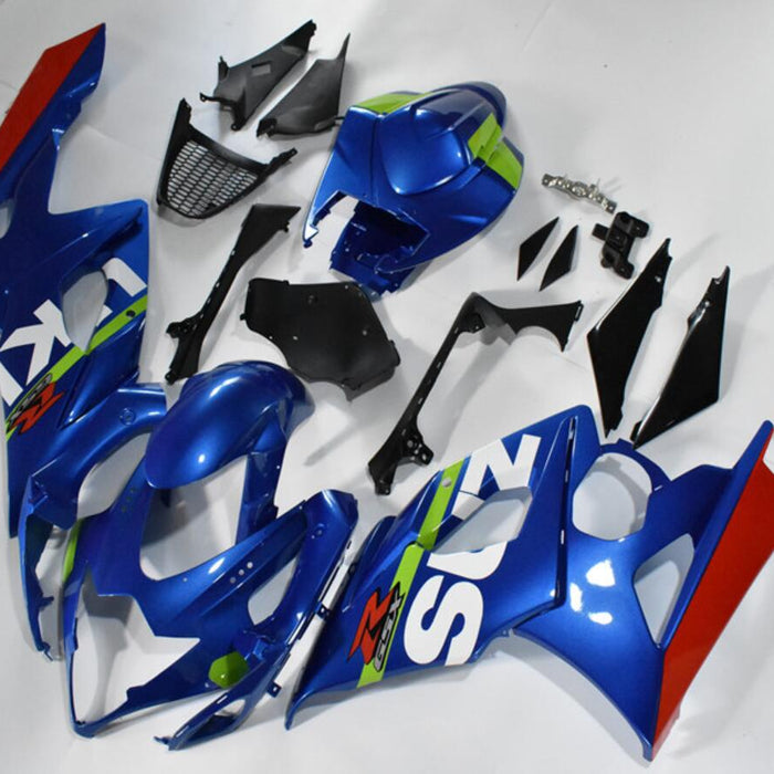 US STOCK NT Aftermarket Injection ABS Plastic Fairing Fit for GSXR 1000 2005-2006 Blue White Red N072 Available in CA