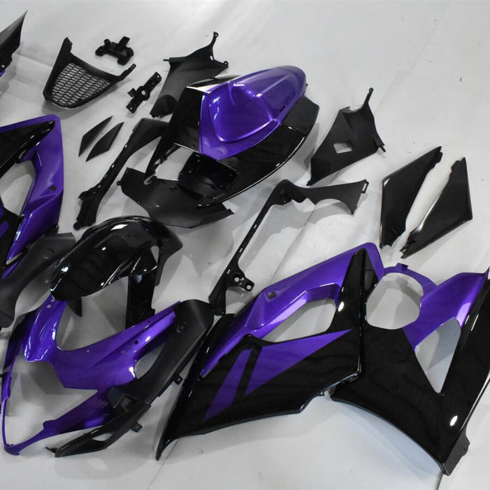 US STOCK NT Aftermarket Injection ABS Plastic Fairing Fit for GSXR 1000 2005-2006 Purple Black N077 Available in CA