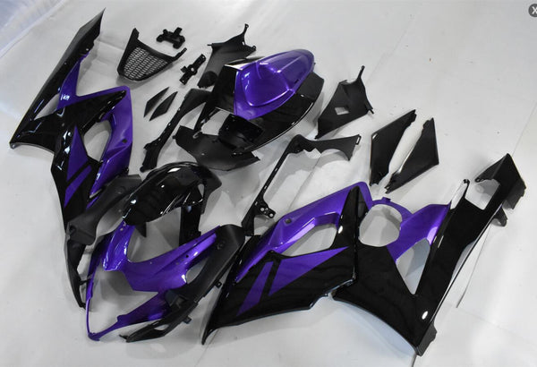 US STOCK NT Aftermarket Injection ABS Plastic Fairing Fit for GSXR 1000 2005-2006 Purple Black N077 Available in CA