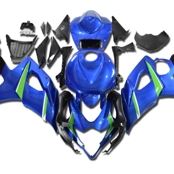 NT Aftermarket Injection ABS Plastic Fairing Fit for GSXR 1000 2005-2006 Blue Black N076
