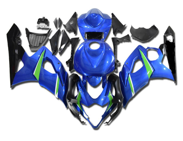 NT Aftermarket Injection ABS Plastic Fairing Fit for GSXR 1000 2005-2006 Blue Black N076