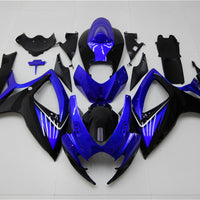 NT Aftermarket Injection ABS Plastic Fairing Kit Fit for GSXR 600/750 2006 2007 Blue Black N001