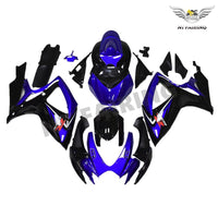 NT Aftermarket Injection ABS Plastic Fairing Kit Fit for GSXR 600/750 2006 2007 Blue Black N001
