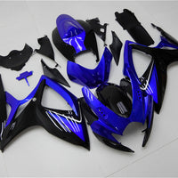 NT Aftermarket Injection ABS Plastic Fairing Kit Fit for GSXR 600/750 2006 2007 Blue Black N001