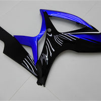 NT Aftermarket Injection ABS Plastic Fairing Kit Fit for GSXR 600/750 2006 2007 Blue Black N001