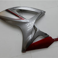 US STOCK NT Aftermarket Injection ABS Plastic Fairing Fit for GSXR 600/750 2006-2007 Red Gray N006 Available in TX