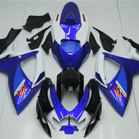 NT Aftermarket Injection ABS Plastic Fairing Fit for GSXR 600/750 2006-2007 White Blue N013