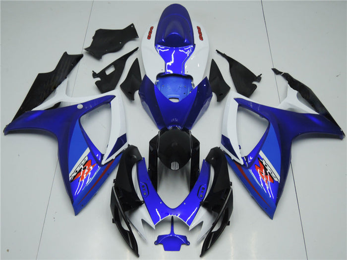 NT Aftermarket Injection ABS Plastic Fairing Fit for GSXR 600/750 2006-2007 White Blue N013