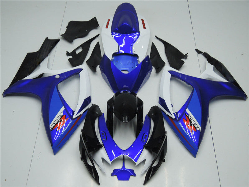 NT Fairing Fit for Suzuki 2006-2007 GSXR600/750 N013- White Blue | ABS Injection
