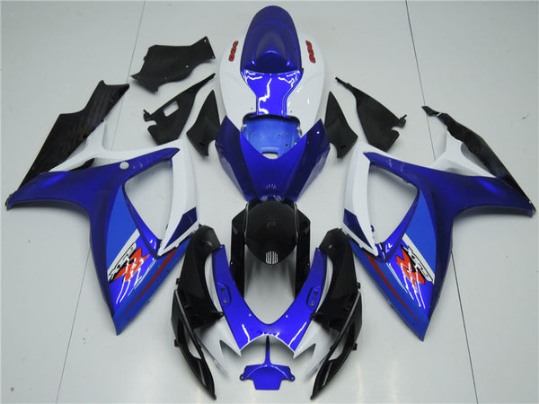 NT Aftermarket Injection ABS Plastic Fairing Fit for GSXR 600/750 2006-2007 White Blue N013