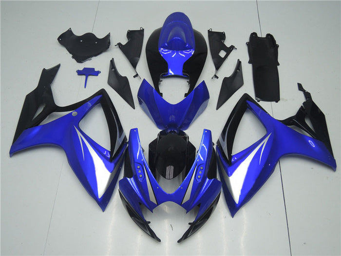 NT Injection Mold Plastic Bodywork Fairing Fit for 2006 2007 GSXR 600 750 Blue Black N018