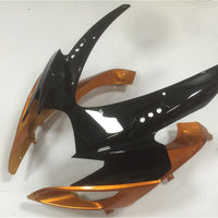 US STOCK NT Aftermarket Injection ABS Plastic Fairing Fit for GSXR 600/750 2006-2007 Black Orange N105 Available in CA