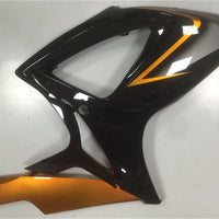 US STOCK NT Aftermarket Injection ABS Plastic Fairing Fit for GSXR 600/750 2006-2007 Black Orange N105 Available in CA