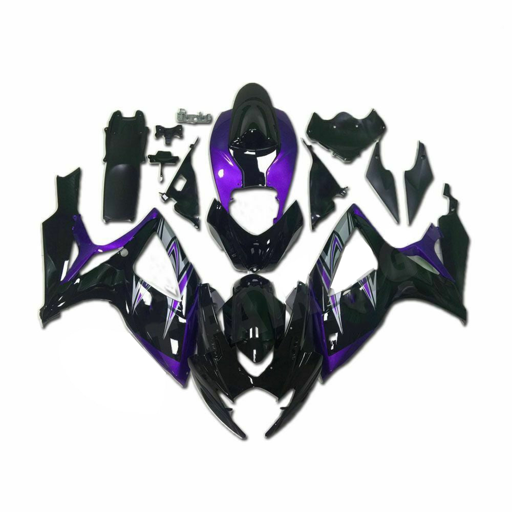 NT Fairing Fit for Suzuki 2006-2007 GSXR600/750 N114- Purple Black | ABS Injection