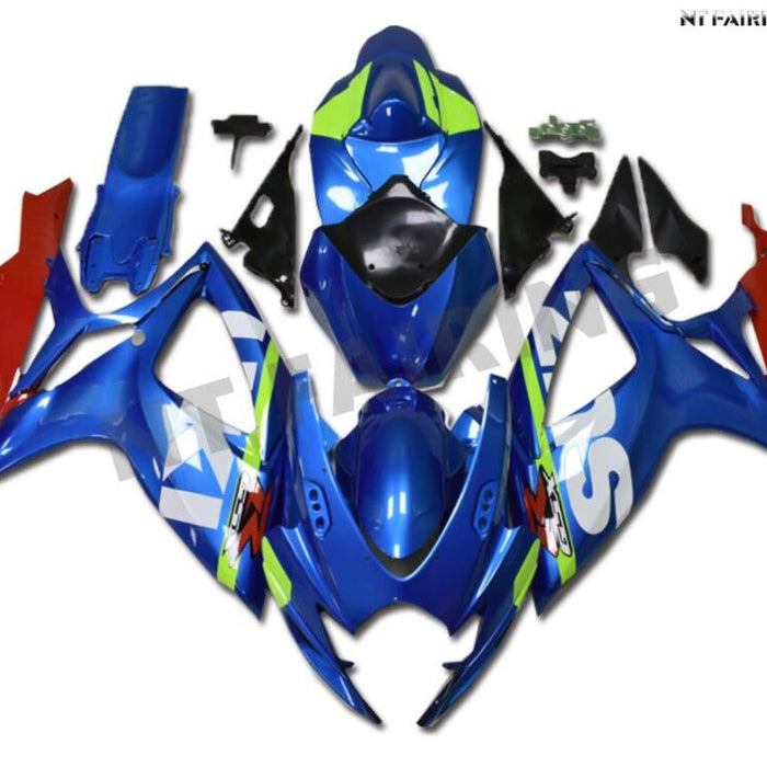 NT Aftermarket Injection ABS Plastic Fairing Fit for GSXR 600/750 2006-2007 Blue N117