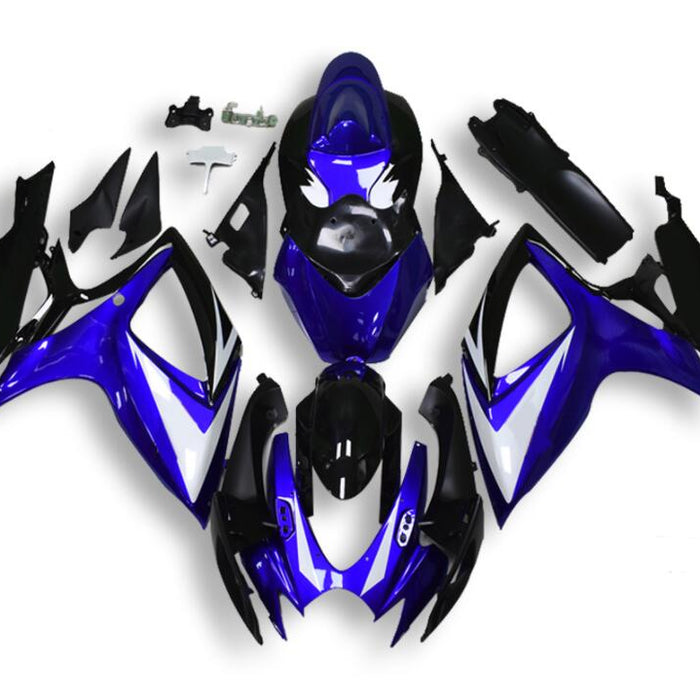 NT Injection Mold Fairing Fit for  2006 2007 GSXR 600 750 Blue Silver Black N118