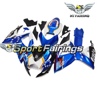 NT Aftermarket Injection ABS Plastic Fairing Kit Fit for GSXR 600/750 2006 2007 Blue White Black N127