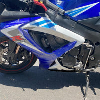 Left Side Fairing Fit for GSXR 600/750 2006-2007 ABS Plastics Blue White
