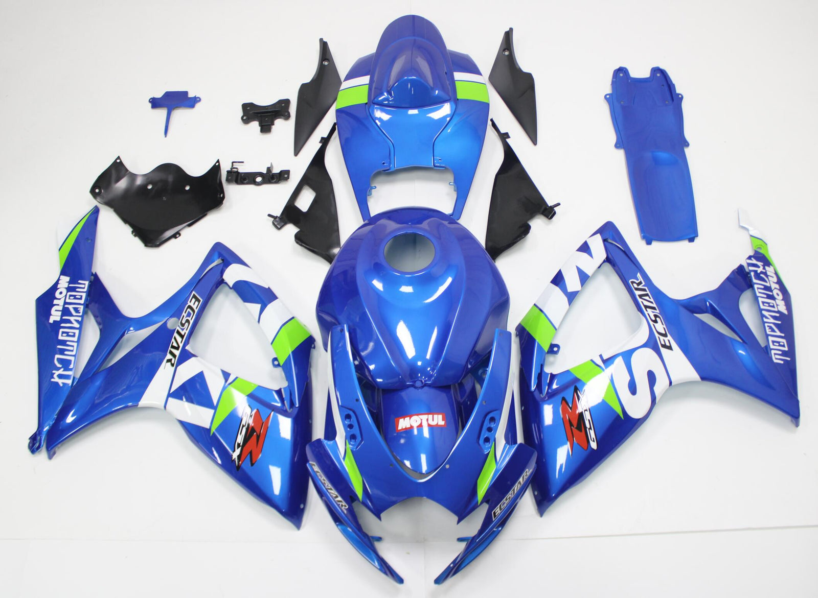 NT Fairing Fit for Suzuki 2006-2007 GSXR600/750 N126- Blue White Green | ABS Injection