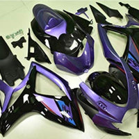 NT Aftermarket Injection ABS Plastic Fairing Fit for GSXR 600/750 2006-2007 Purple Black