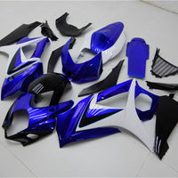 US STOCK NT Aftermarket Injection ABS Plastic Fairing Fit for GSXR 1000 2007-2008 Blue White Black N051 Available in TX
