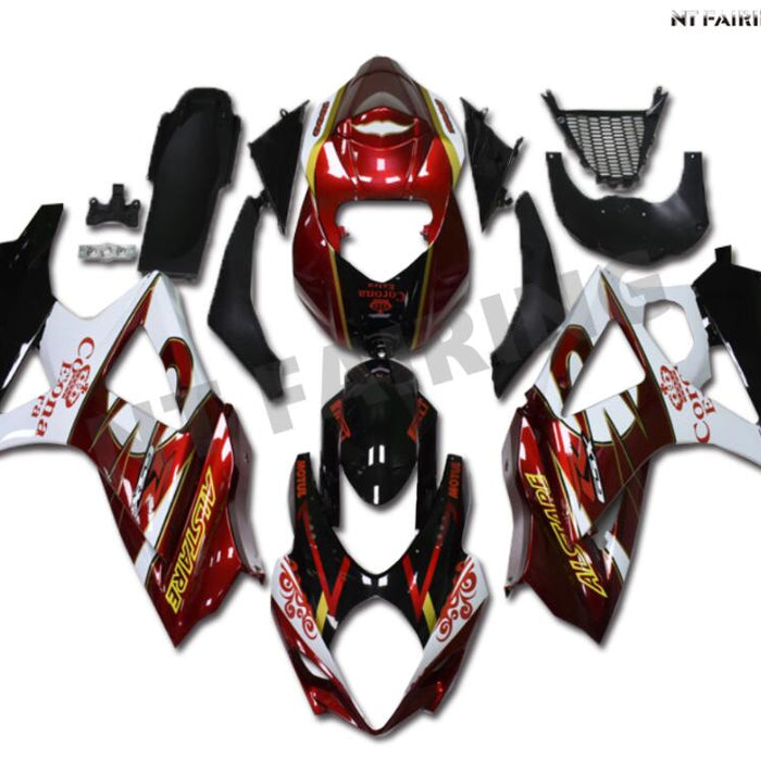 NT Aftermarket Injection ABS Plastic Fairing Fit for GSXR 1000 2007-2008 Red White Black N056