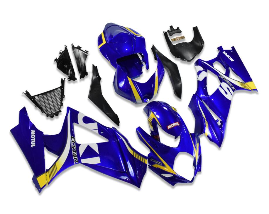 NT Fairing Fit for Suzuki 2007-2008 GSXR 1000 N070- Blue White | ABS Injection