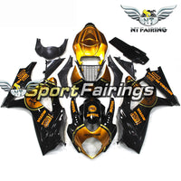 NT Aftermarket Injection ABS Plastic Fairing Fit for GSXR 1000 2007-2008 Orange Black S070
